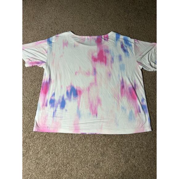 Women’s Medium Old Navy Cropped Flowy Tie Dye T-Shirt - Picture 5 of 5